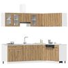 vidaXL 11 Piece Kitchen Cabinet Set Lyon Artisan Oak Engineered Wood