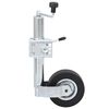 vidaXL Trailer Jack Wheel 60 mm with 2 Support Tubes and 3 Split Clamps