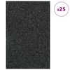 vidaXL Rubber Pad 25 pcs Black 9 x 6 x 2 cm Rubber