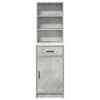 vidaXL Highboard Concrete Grey 40 x 40.5 x 135 cm Engineered Wood
