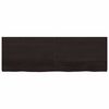 vidaXL Bathroom Countertop Dark Brown 180x60x(2-6) cm Treated Solid Wood