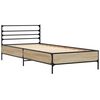 vidaXL Bed Frame without Mattress Sonoma Oak 90x190 cm Single