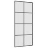 vidaXL Sliding Door with Hardware Set Black 90x205 cm ESG Glass