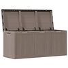 vidaXL Garden Storage Box 270L Brown PP Wood Look