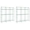 vidaXL Garden Trellises for Climbing Plants 2 pcs U-Shape Steel