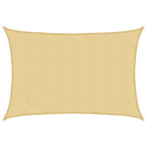 vidaXL Sun Shade Sail Sand 2.5x2 m 100% Polyester Oxford