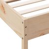 vidaXL Bed Frame without Mattress 75x190 cm Small Single Solid Wood Pine