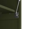 vidaXL Wall Cabinet for Garage with Gas-lift Door Olive green