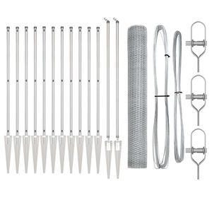 vidaXL Welded Wire Fence with Spikes 25 x 1.2 m (W x H)