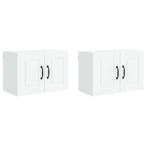 vidaXL Wall Cabinet PORTO 2 pcs White 60 x 31 x 40 cm Engineered Wood