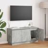 vidaXL TV Cabinet Concrete Grey 100 x 38 x 49 cm Engineered Wood