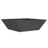 vidaXL Garden Planter 5 pcs Black 50 x 50 x 15 cm Cold-rolled Steel