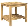 vidaXL Coffee Table Whitewash 48.5 x 49 x 45 cm Solid Acacia Wood