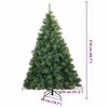 vidaXL Artificial Christmas Tree with 300 LEDs Green 210 cm PE and PVC
