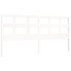 vidaXL Bed Frame without Mattress White 200x200 cm Solid Wood Pine