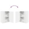 vidaXL TV Cabinet Set Wall-mounted 4 pcs White Engineered wood