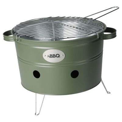 ProGarden BBQ Bucket with 2 Handles 34.5 cm Matte Olive Green