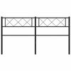 vidaXL Metal Headboard Black 135 cm