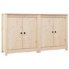 vidaXL Sideboards 2 pcs 70x35x80 cm Solid Wood Pine