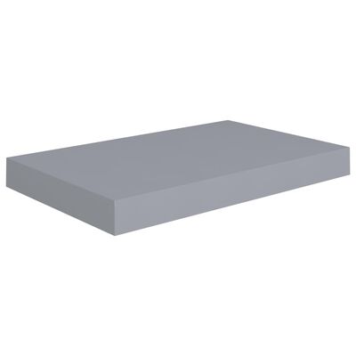vidaXL Floating Wall Shelf Grey 40x23x3.8 cm MDF