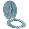vidaXL Toilet Seat Blue 44 x 38 cm MDF board