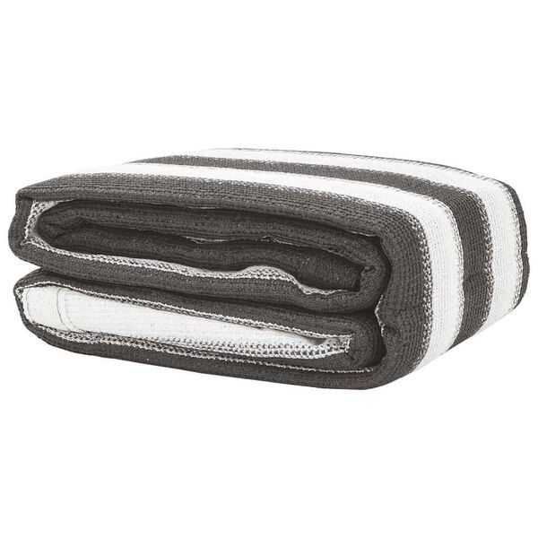 vidaXL Tent Carpet Anthracite and White 400x400 cm HDPE