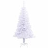 vidaXL Artificial Christmas Tree with Stand White 120 cm PVC and Steel