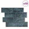 vidaXL Decorative Stickers 10 pcs Blue Green 29.4 x 21.4 cm