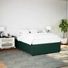vidaXL Bed Frame without Mattress Dark Green 140x190 cm Velvet