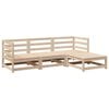 vidaXL 4 Piece Garden Sofa Set Solid Wood Pine