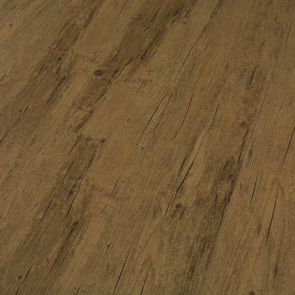 vidaXL Click Floor 3.51 m&sup2; 4 mm PVC Natural Brown