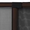vidaXL Extendable Insect Screen for Windows Brown