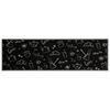 vidaXL Kitchen Rug Washable Morning Black 45x150 cm Velvet
