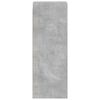 vidaXL Wall Cabinet with Glass Doors Concrete Grey 35x37x100 cm