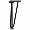 vidaXL Hairpin Legs for Coffee Table 4 pcs Black 30 cm Solid Steel