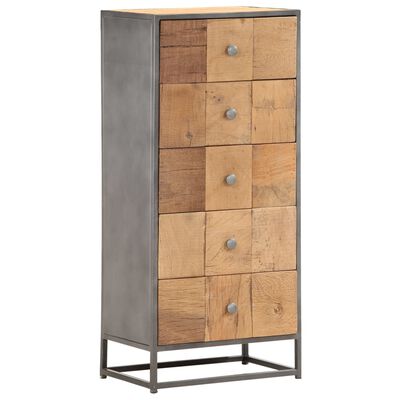 vidaXL Drawer Cabinet 45x30x100 cm Solid Reclaimed Wood
