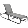 vidaXL Sun Lounger Aluminium and Textilene