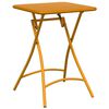 vidaXL Bistro Set 3 pcs Mustard Steel