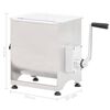 vidaXL Meat Mixer with Gear Box Silver Stainless Steel