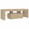 vidaXL TV Cabinet with LED Lights Sonoma Oak 120x35x40 cm