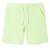 Kids' Shorts with Drawstring Neon Yellow 116