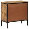 vidaXL Sideboard 70x35x70 cm Solid Rough Wood Mango