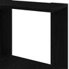 vidaXL Bookcase Black Oak 50 x 50 x 179 cm