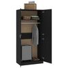 vidaXL Wardrobe Black 90x52x200 cm Engineered Wood