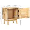 vidaXL Bedside Cabinet 40x30x50 cm Solid Mango Wood