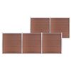 vidaXL Garden Fence WPC 872x186 cm Brown