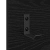 vidaXL Wall-Mounted Coat Rack with Shelf Black Oak 90 x 10 x 50 cm