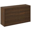 vidaXL Shoe Bench Brown Oak 80x24x45 cm Engineered Wood