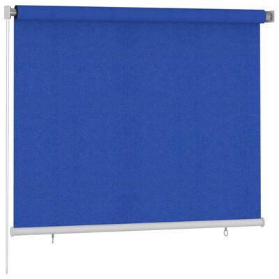 vidaXL Outdoor Roller Blind 180x140 cm Blue HDPE