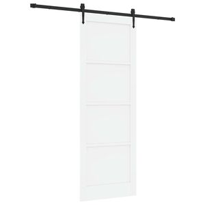 vidaXL Sliding Door ORKDAL 83 x 232 cm Solid Pine Wood White
